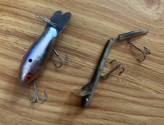 Choice of Vintage and Very Intriguing Fishing Lures: Bomber 307 or stick  Bug 