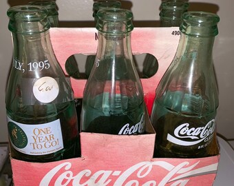 Collectible 1995 8-ounce Coca-cola Bottles in Crate - Etsy