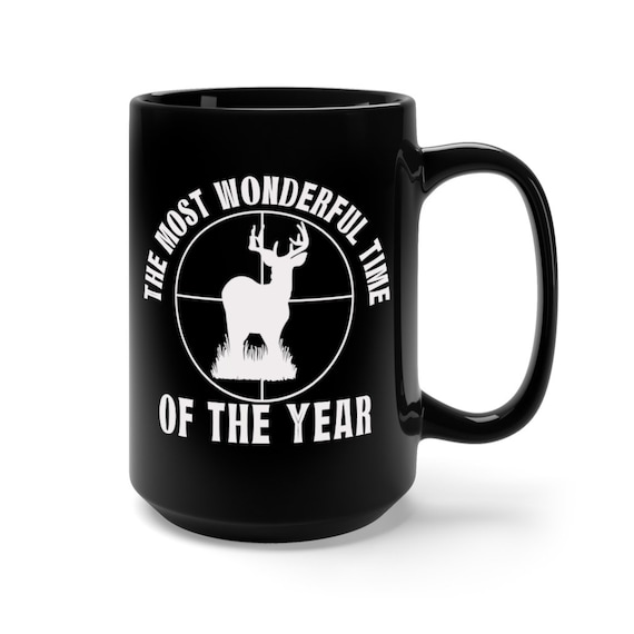 Deer Hunting Coffee Mug Deer Hunters Coffee Mug Black Etsy