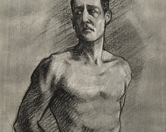 Charcoal figure drawing