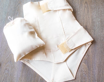 Postpartum Belly Wrap 100% Natural Cotton Muslin faja De Manta Tummy  Control, Maternity Wrap. TWO STYLES COMBO 