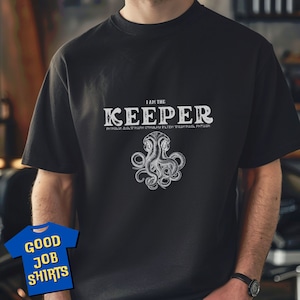 Cthulhu Shirt for Keeper with Cthulhu Chant, RPG Gift Call of Cthulhu Fans, Lovecraftian Horror Shirt, HP Lovecraft Shirts, Cthulhu RPG Fans