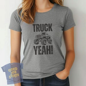 Womens Monster Truck Shirt, Funny Monster Truck T-Shirt, Slim Fit Ladies Monster Truck TShirt, Motor Sport, Monster Jam, Monster Truck Mom Bild 3