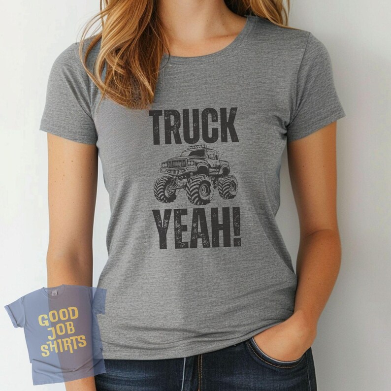 Womens Monster Truck Shirt, Funny Monster Truck T-Shirt, Slim Fit Ladies Monster Truck TShirt, Motor Sport, Monster Jam, Monster Truck Mom Bild 3