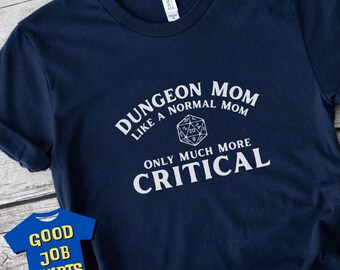 DnD Mom Shirt for Mother's Day, DnD T Shirts Gifts for Dungeons & Dragons, D20 Women's Clothing Ideas, Dice Shirt, RPG Gifts for Mum Mama