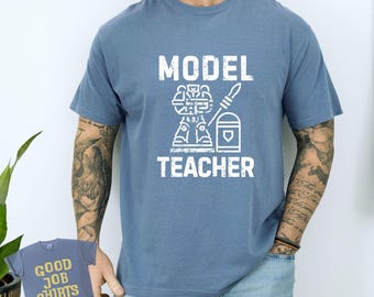 Wargame Teacher Shirt: Model Teacher Comfort Colors Shirt for Wargamers & Miniature Painters