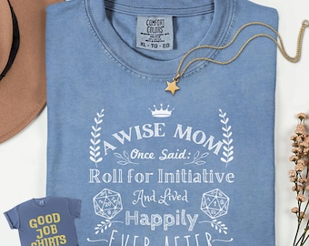 DnD Mom Shirt: Dungeon Master Comfort Colors® T-Shirt for Dungeons and Dragons Playing Mothers