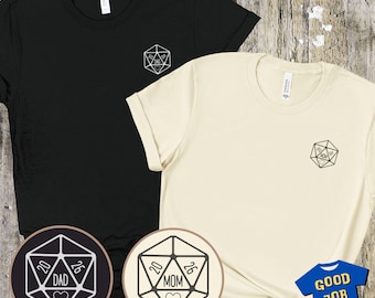 Matching Shirts for a DnD Pregnancy Announcement Shirt 2026: D&D New Parent T-Shirts