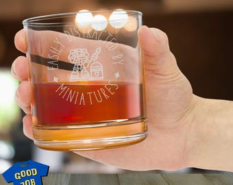 Wargamer Engraved Whiskey Glass: 10.5oz Glass for Spirits and Cold Brew Coffee