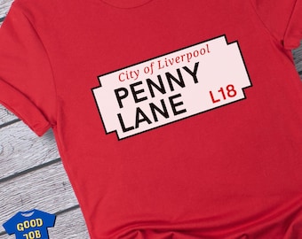 Penny Lane Shirt: 60s Music Memorabilia Gift for Fans of Merseybeat and Liverpool