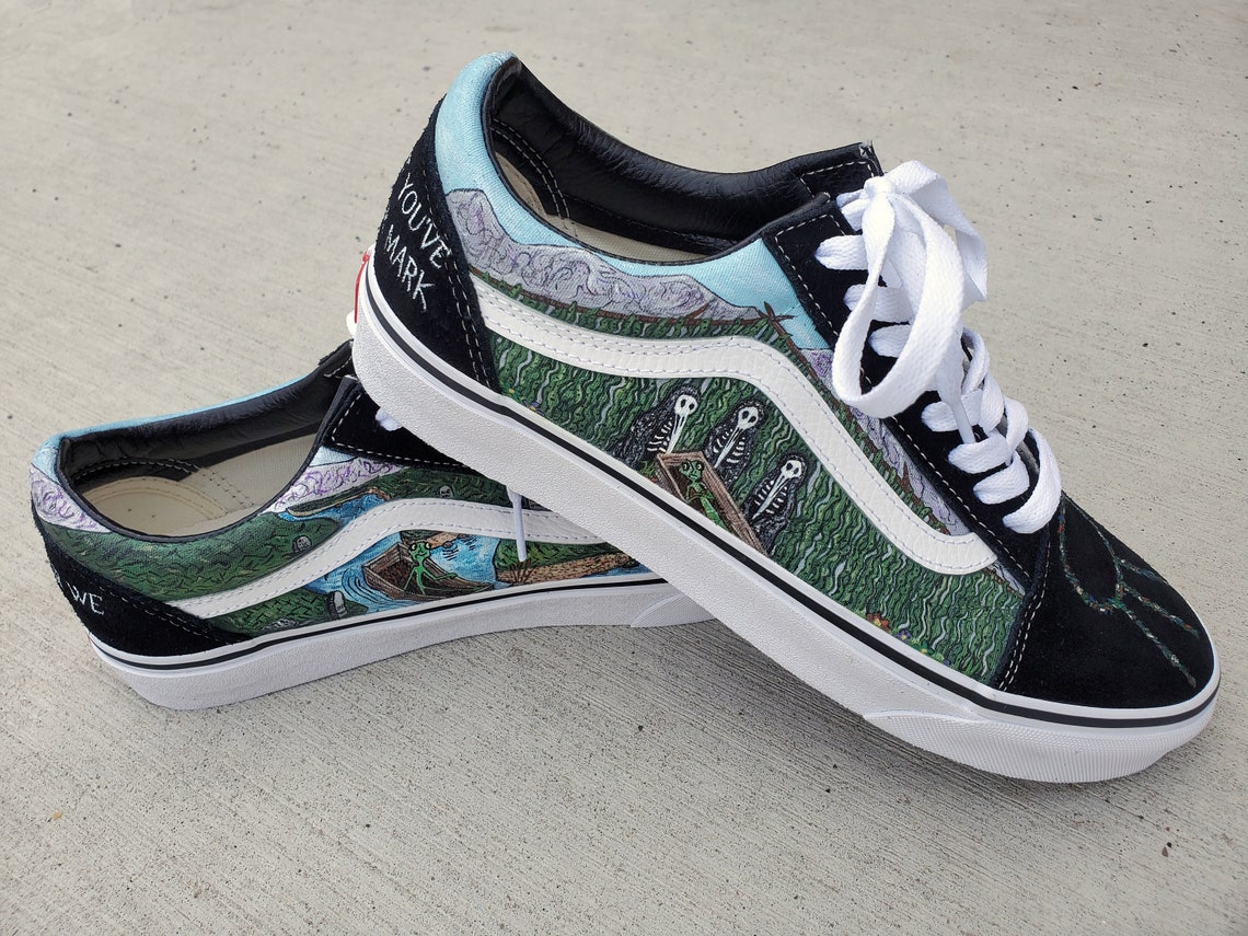 Vans Shoes Custom Hand Painted Anime / Cartoon / Etsy