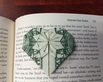 Money Origami Heart Etsy - 
