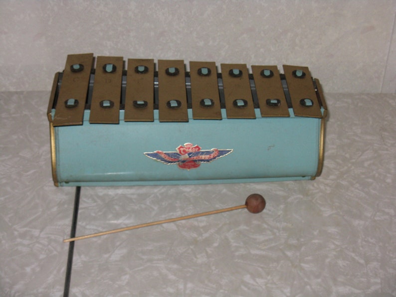 Vintage Tudor Child's Glockenspiel With Mallet Etsy