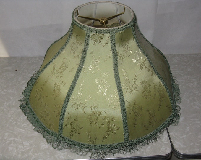 Vintage Antique Green Lamp Shade Etsy