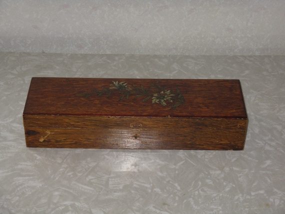 Vintage wooden box made in Germany glove box?