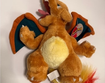 RAR - Glurak Vintage Plüsch - 1999 - MIT ANHÄNGER