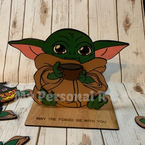 Niñera intercambiable de estante Yoda bebé para Glowforge