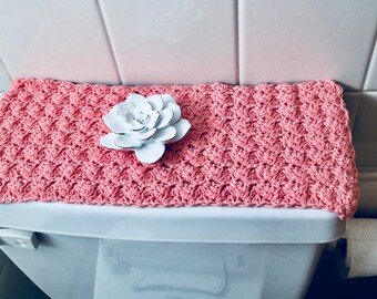 Embroidered Small Table Linen Doilie Style Flower Rose Design Pink Craft Journal