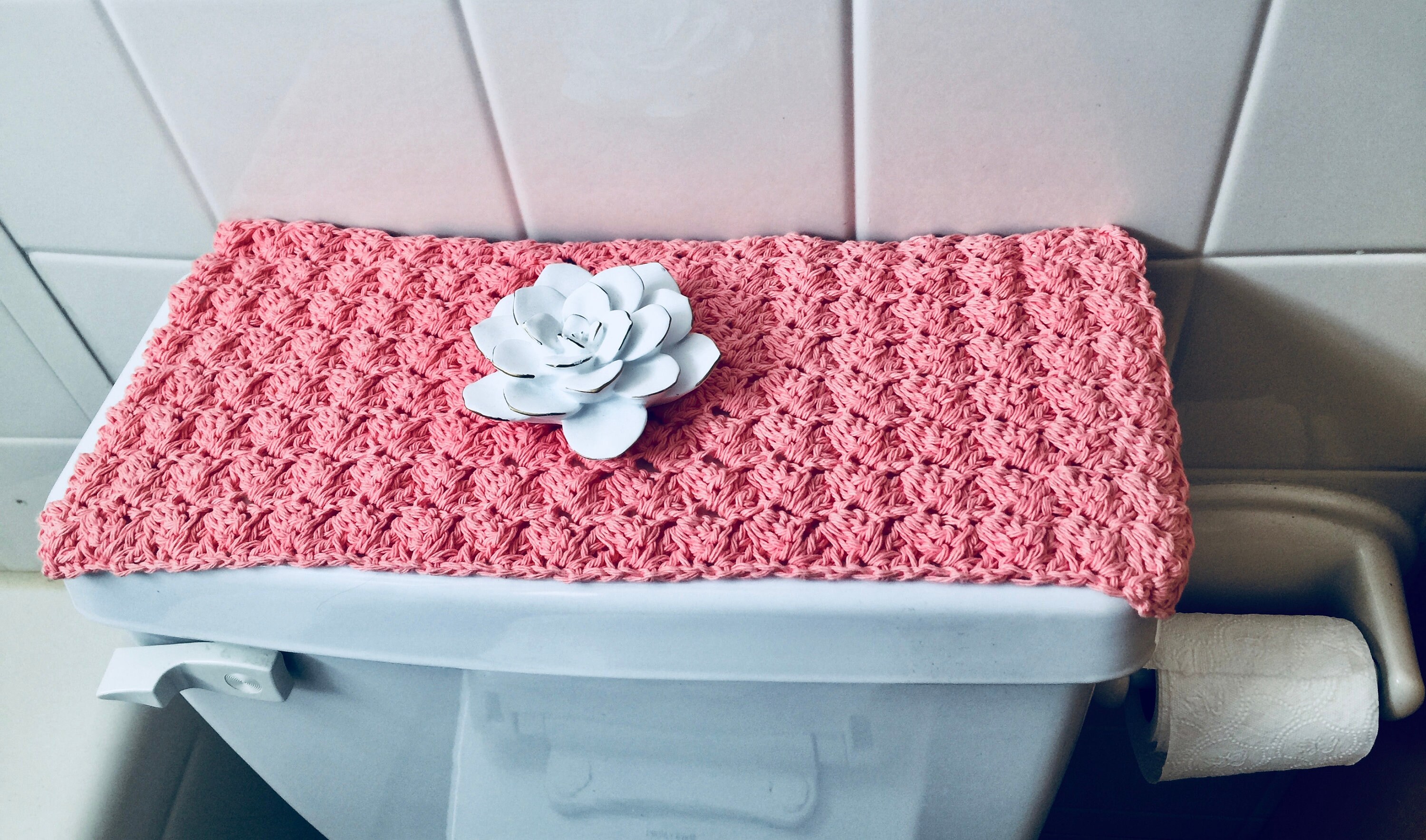 Tea Rose Toilet Tank Topper Cubierta de algodón Torero de Etsy
