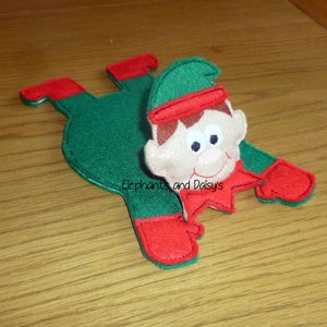 Elf Coaster  Embroidery design file