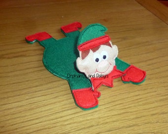 Elf Coaster  Embroidery design file