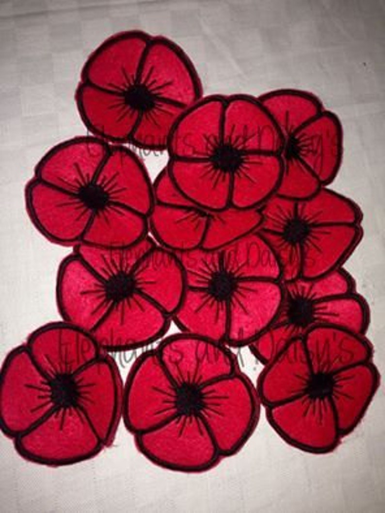 Poppy embroidery design file  etsy uk Poppy embroidery design file  etsy uk
