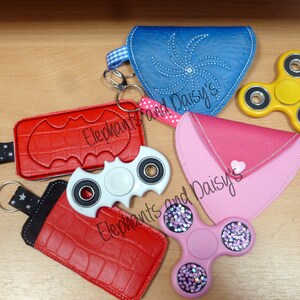 Fidget Spinner-fodral, vinylbroderidesign, fil.