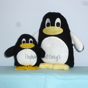 Penguin Stuffie Embroidery design file