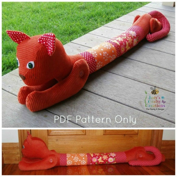 Tiger the Door Sausage Cat PDF Pattern