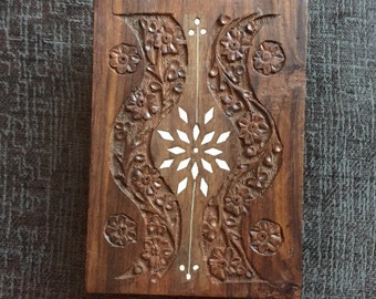 Antique Hand Carved Wooden Box