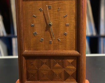 Vintage Handmade Wooden Clock