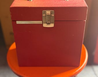 Red Wood  7” Vinyl Record Box