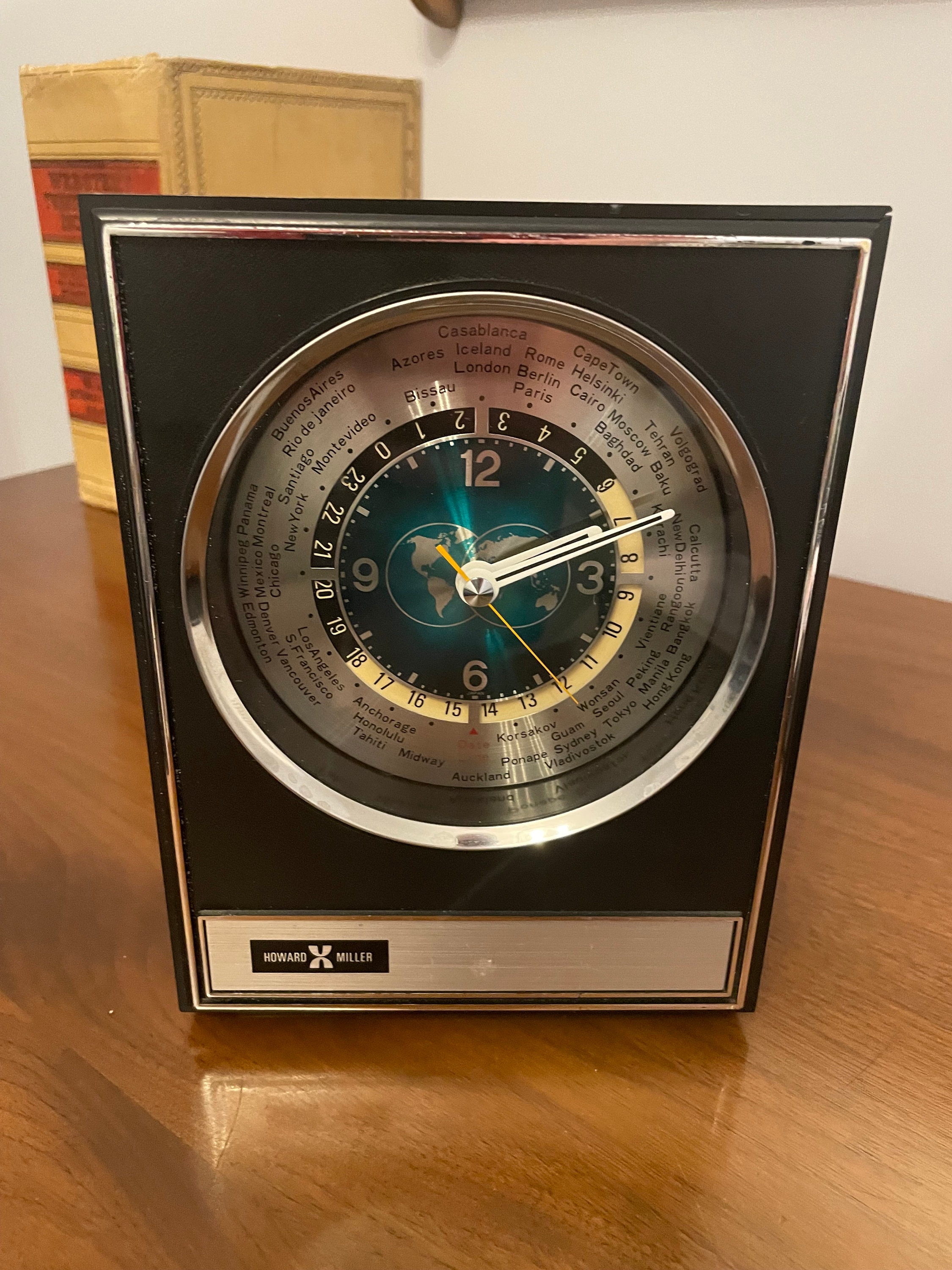 vintage Howard Miller World time clock時計 419w2bVmUXL.jpg
