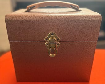 Super Clean Bronze Metal  7” Vinyl Record Box