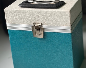 Amazing Cream & Teal 7” Vinyl Record Box
