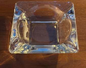 Clear Glass MCM Ashtray