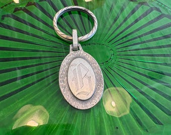 Vintage Monogram Keychain