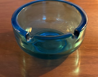 Blue Glass MCM Ashtray