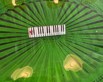 Vintage Piano Keyboard Brooch / Music Pin