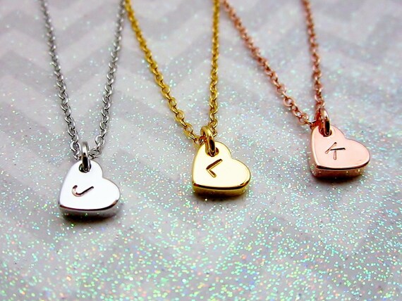 SJ SHI JUN Bridesmaid Gift Gold Silver Rose Gold Tiny Dainty Heart Bangle Bracelet Wedding Jewelry