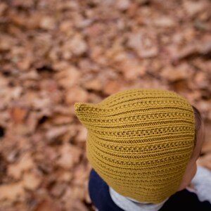 AKI Pixie Baby Bonnet Knitting Pattern PDF image 4