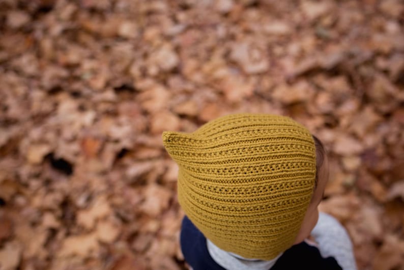 AKI Pixie Baby Bonnet Knitting Pattern PDF image 4