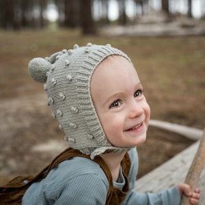 HUGO Baby Toddler Bonnet Knitting Pattern PDF