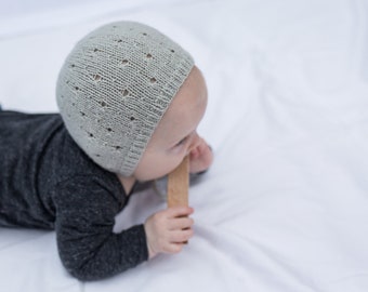 KOJIKA Baby Toddler Bonnet Knitting Pattern PDF