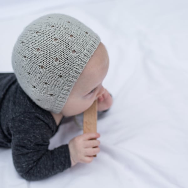 KOJIKA Baby Toddler Bonnet Knitting Pattern PDF