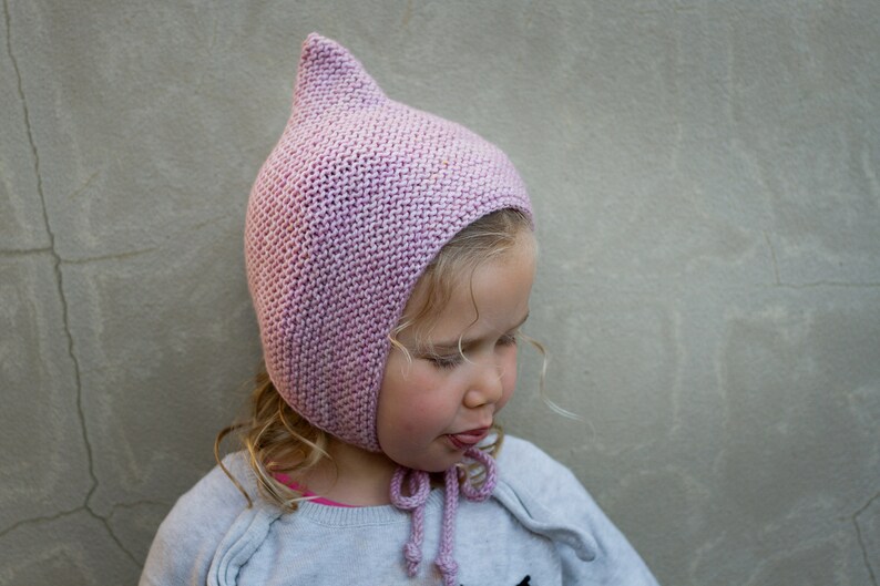 FLO Baby Toddler Bonnet Knitting Pattern PDF image 4