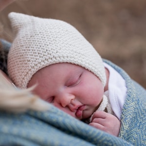 FLO Baby Toddler Bonnet Knitting Pattern PDF image 1