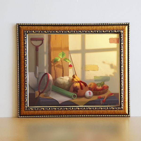Animal Crossing Still Life Print
