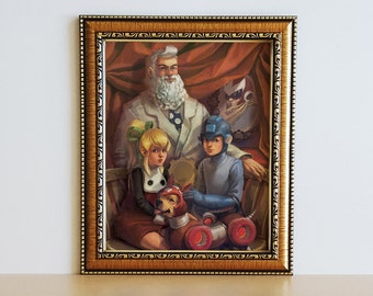 Megaman Family Portrait Print