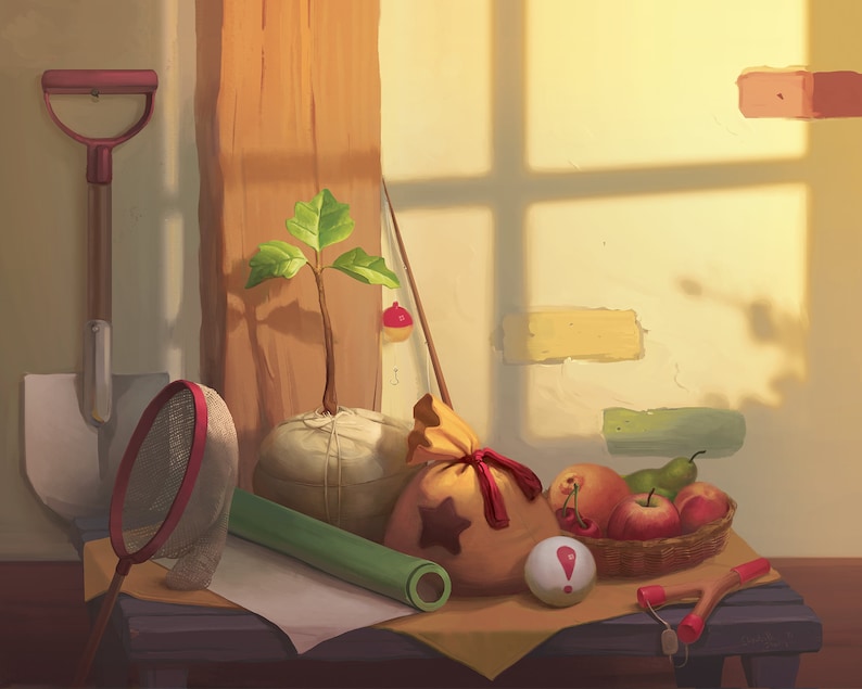 Animal Crossing Still Life Print image 2